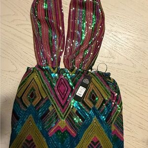 Multicolor Sequin Women's dress